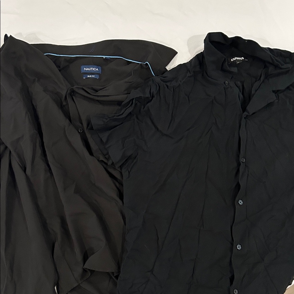 Nautica Men's Dark Lightweight Button down shirt and short sleeve button down